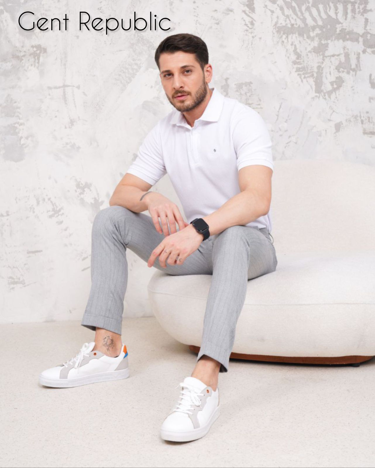 Mens Classic Double-button Trench