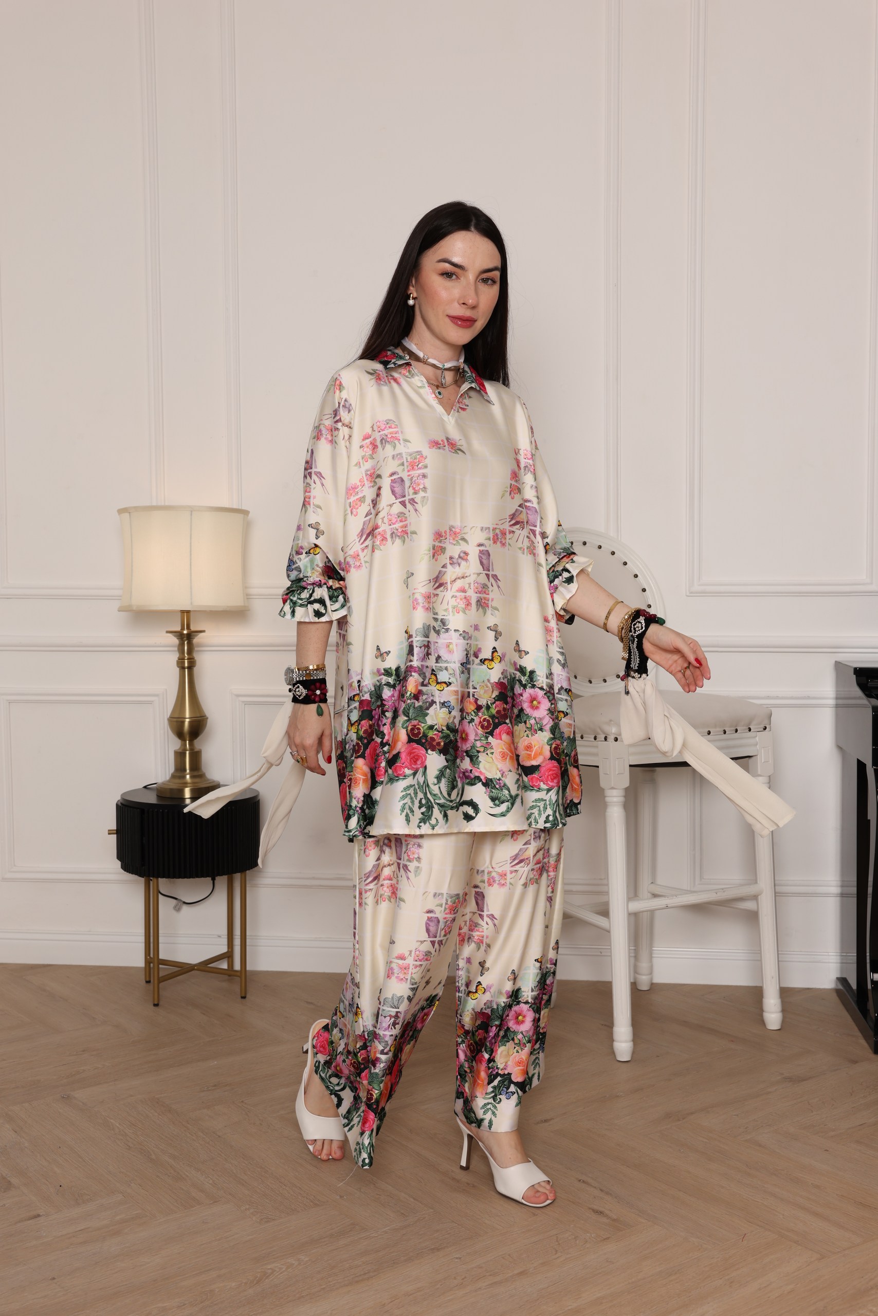 Luxury Silk Tunic With Trouser
