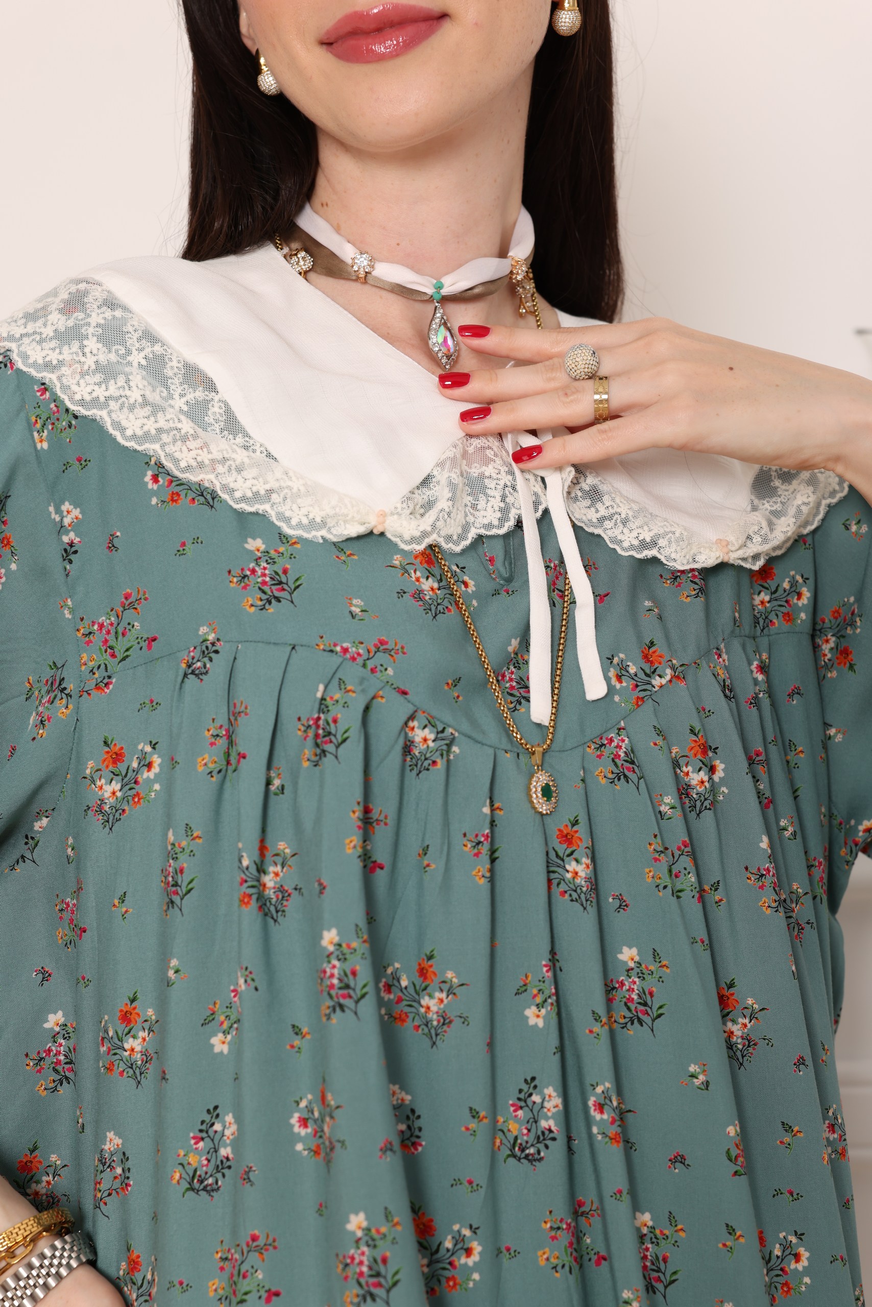 Sage Garden Collar Shirt