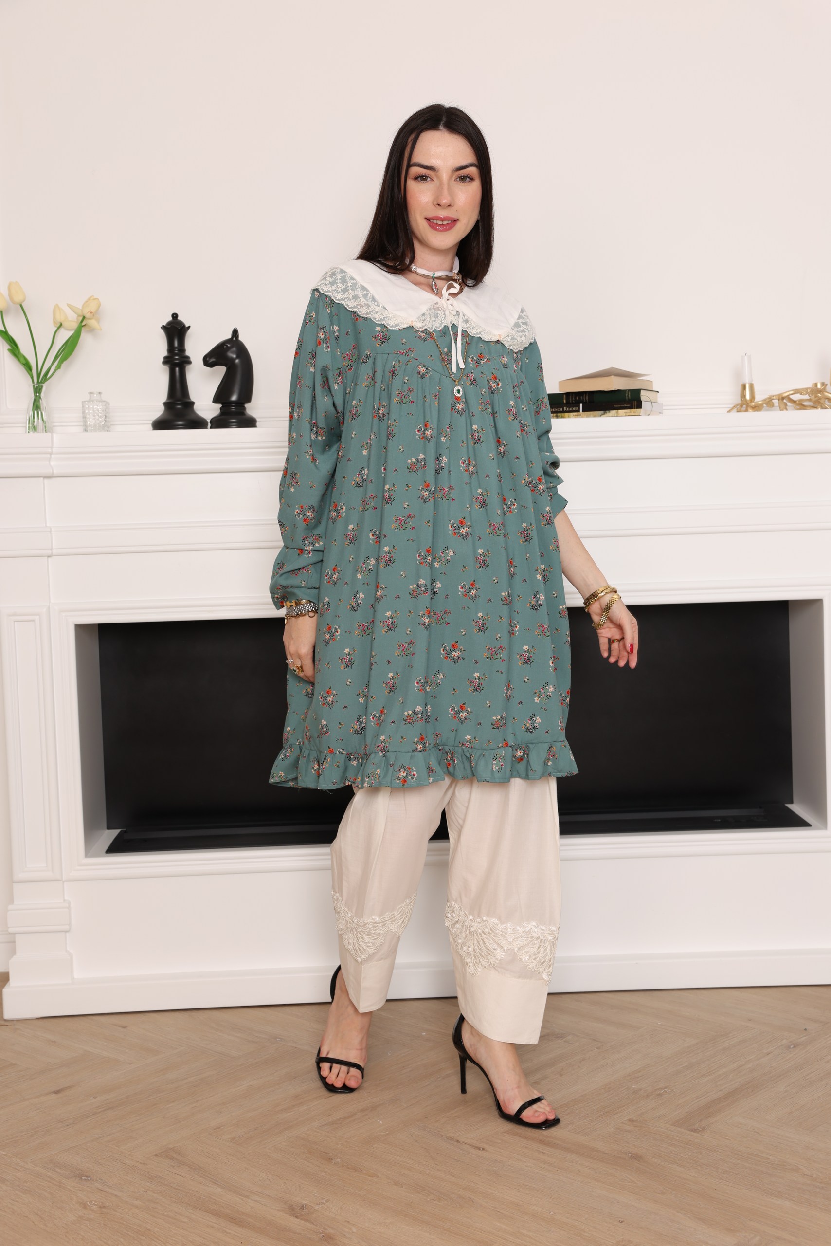 Sage Garden Collar Shirt