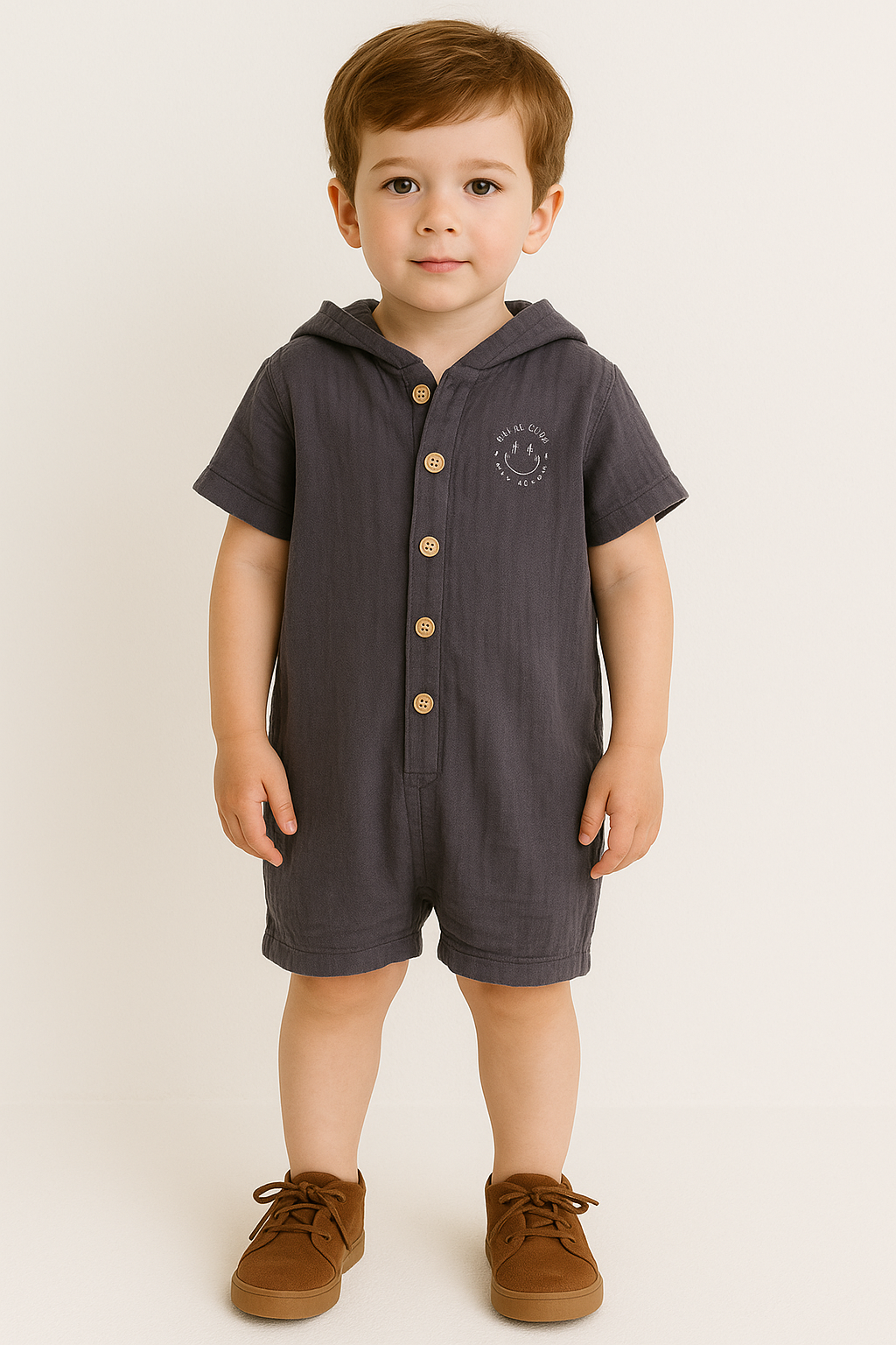  Little Explorer Button-up Romper