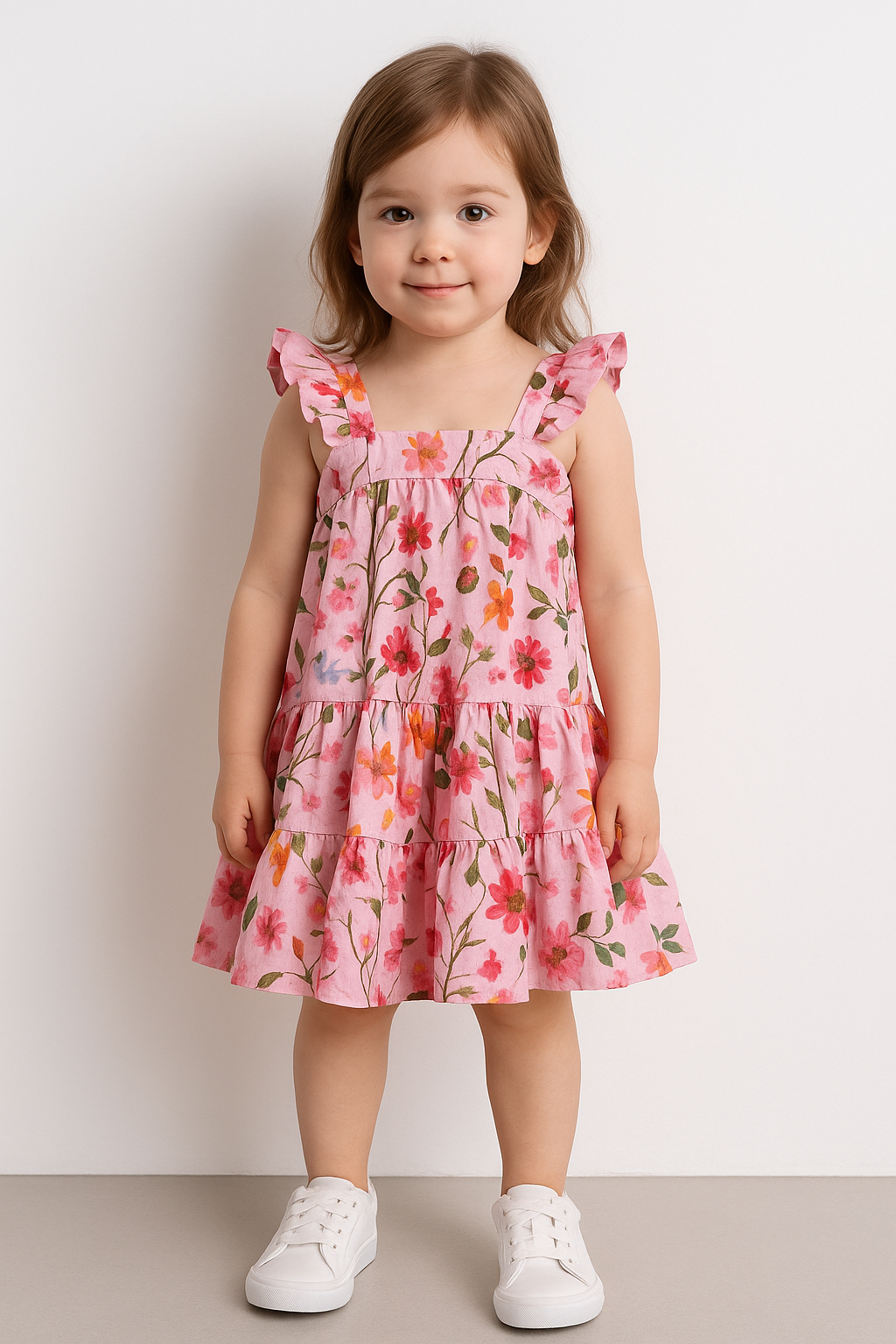 Blossom Pink Ruffle Dress