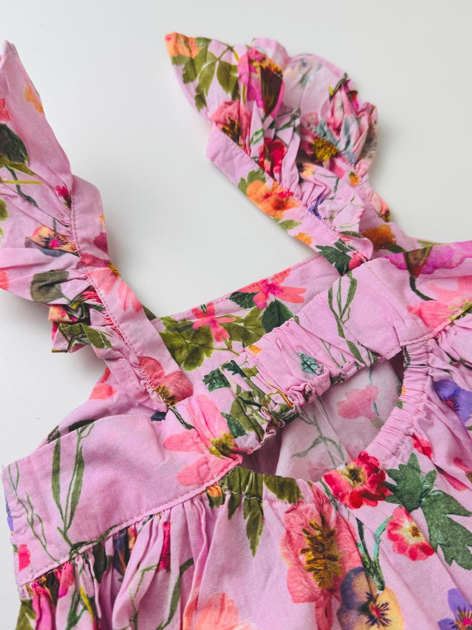 Blossom Pink Ruffle Dress