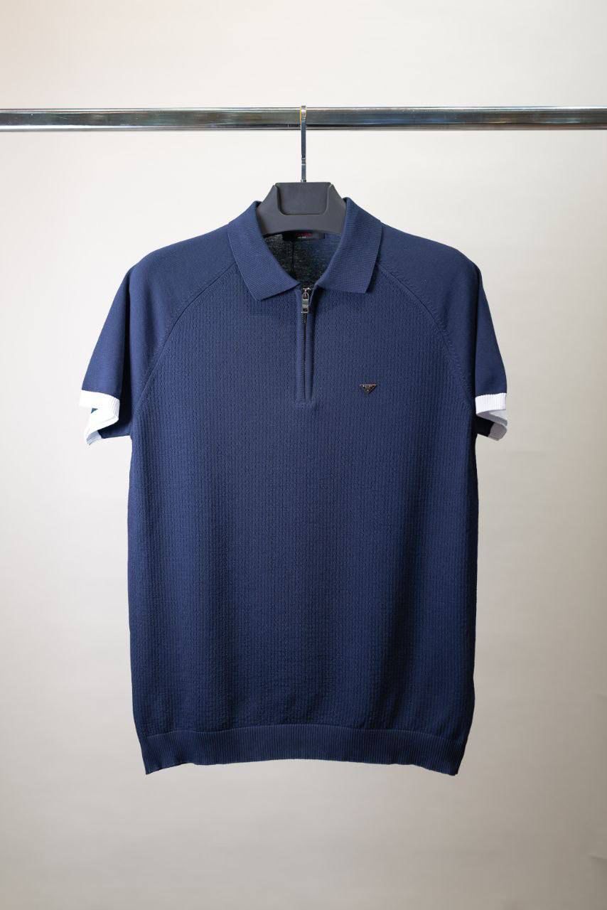 Classic Navy Knit Polo