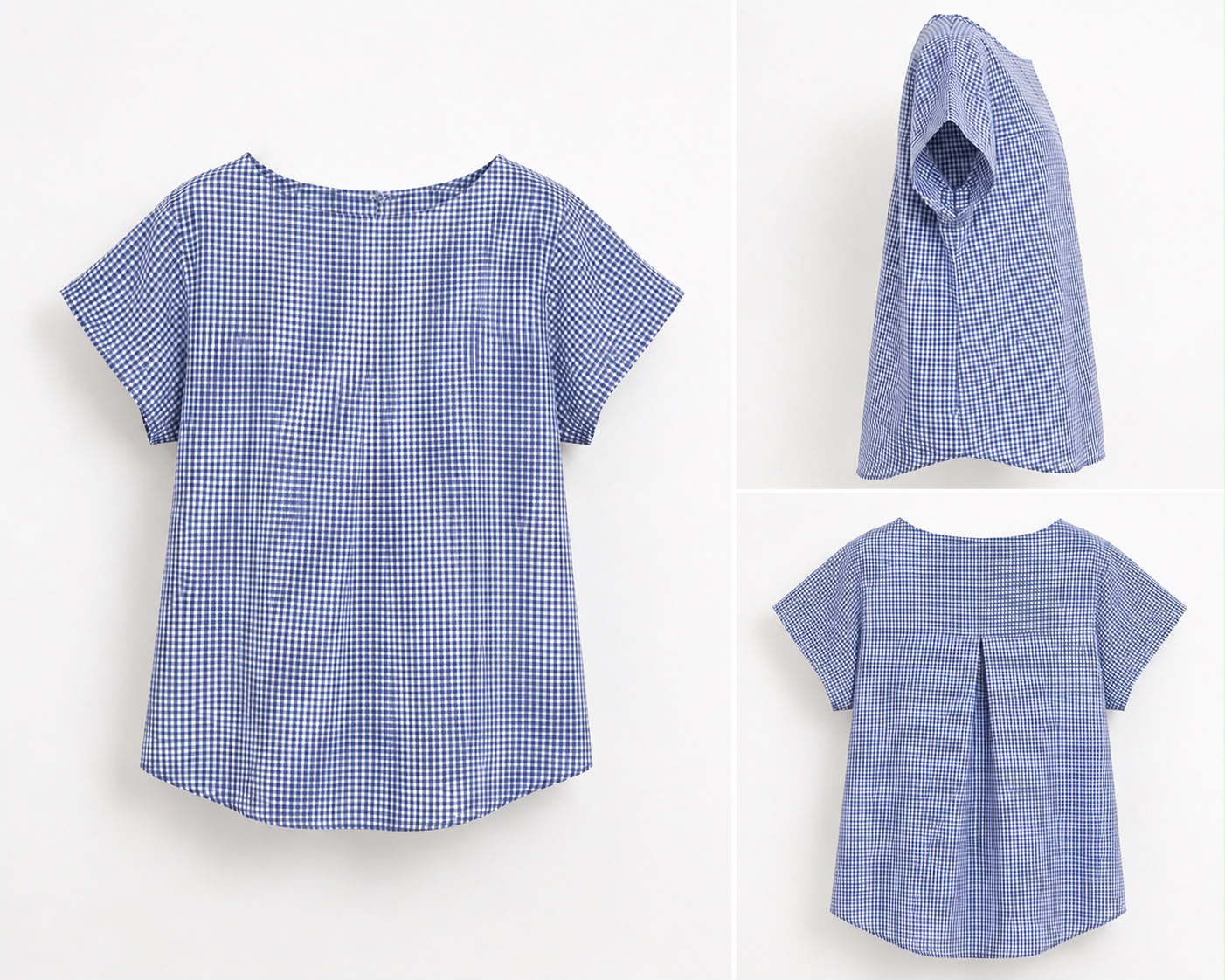 Blue Check Blouse