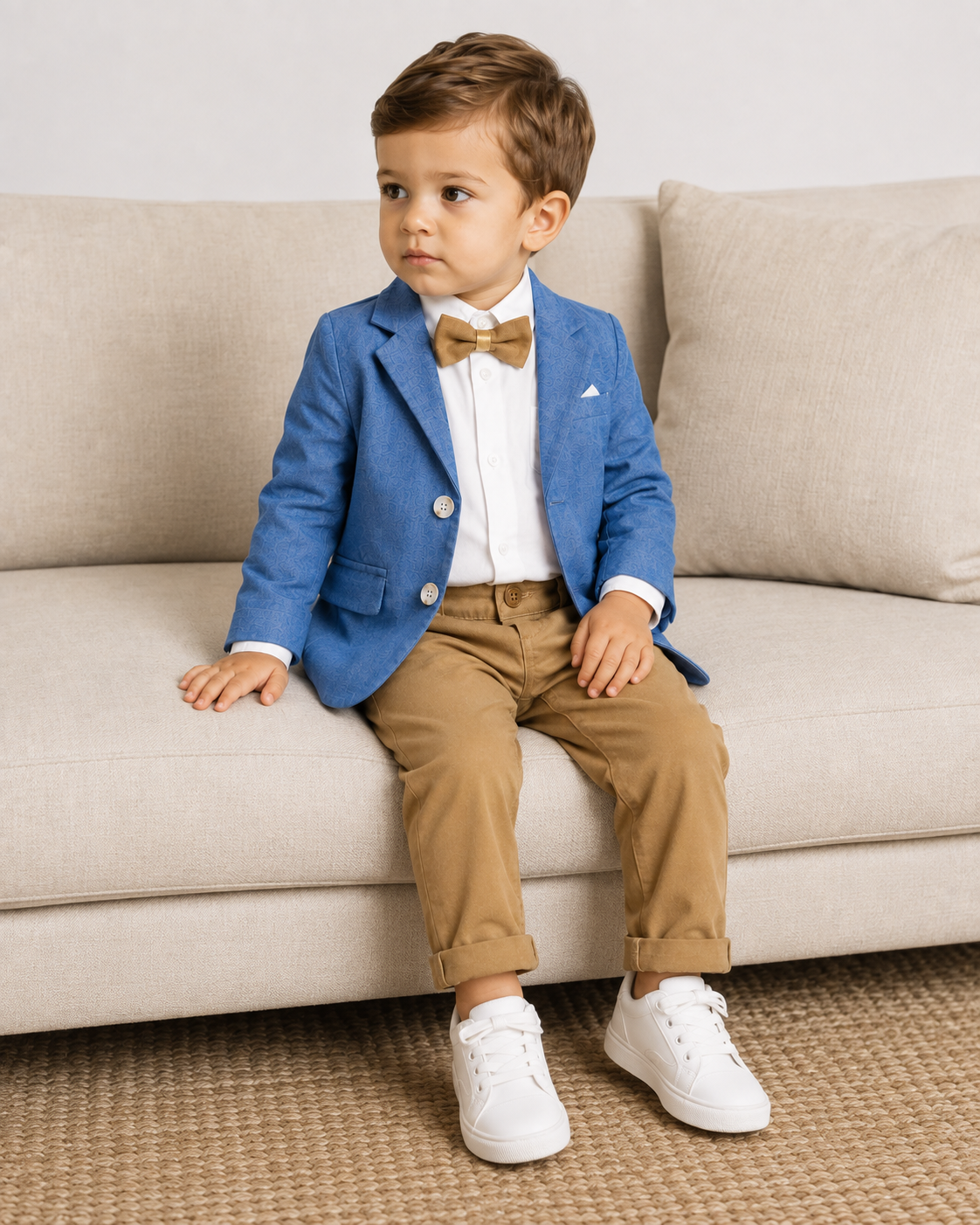 Little Gentleman Blue 4-piece Suit Set