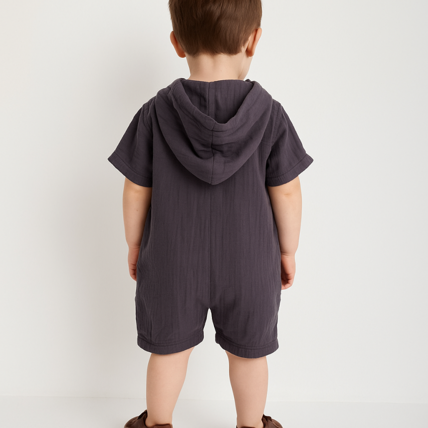  Little Explorer Button-Up Romper