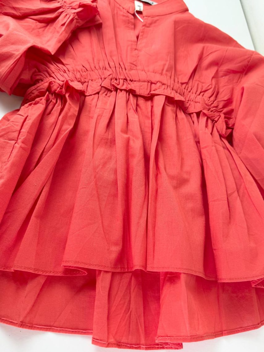 Little Blossom Red Peplum Top