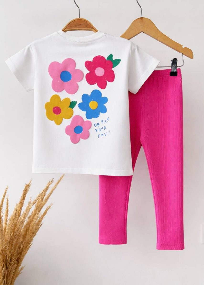 Pink Flower Playtime Outfit