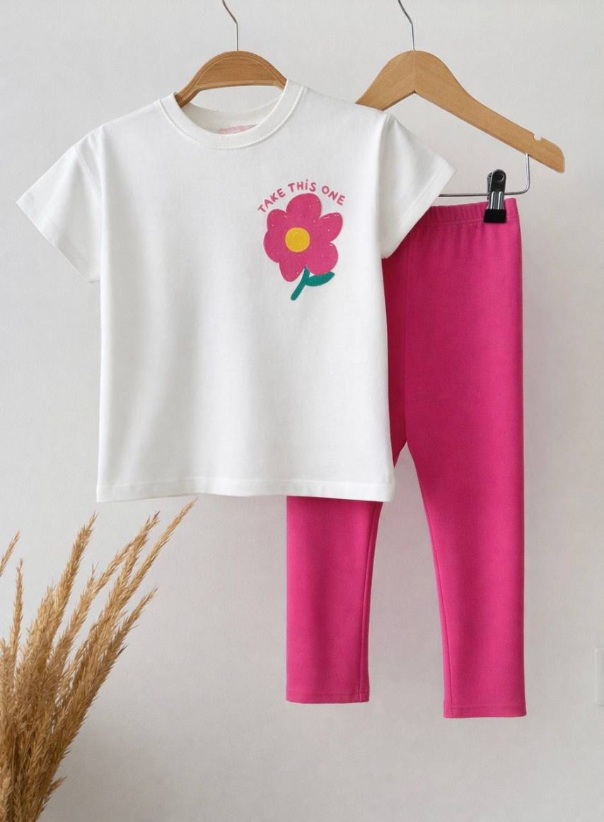 Pink Flower Playtime Outfit