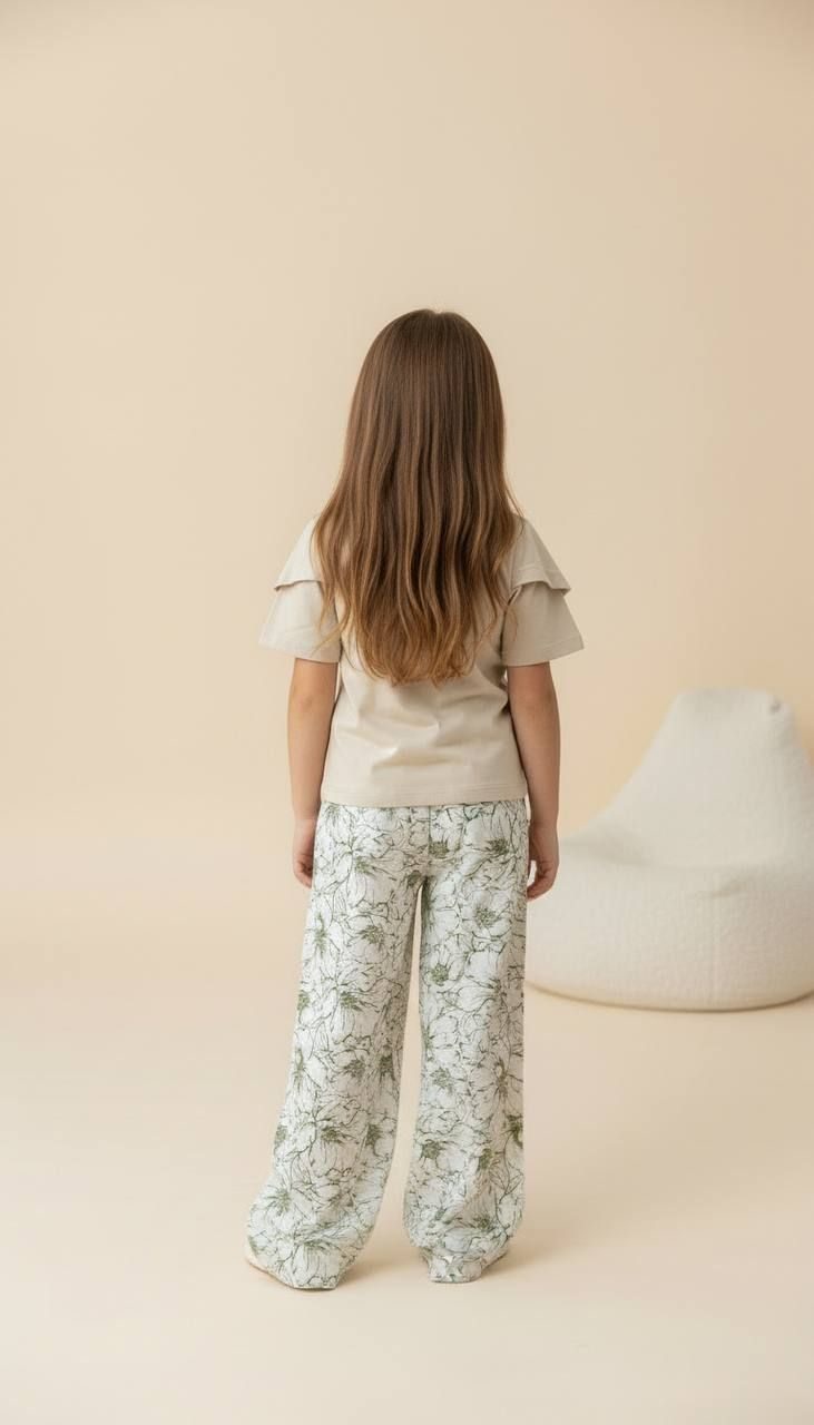 Nature Bloom Girls Co-Ord Set