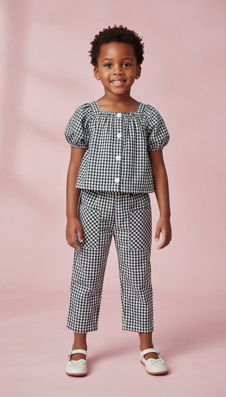 Classic Check Charm Girls Co-Ord Set