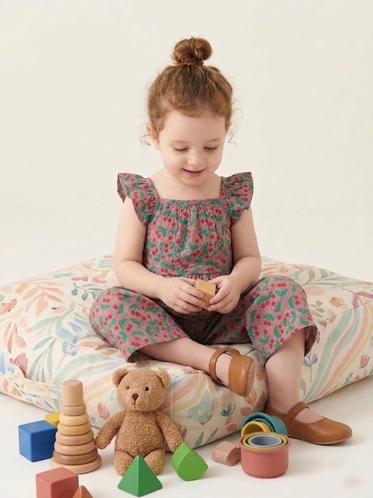BERRY BLOOM RUFFLE CO-ORD SET