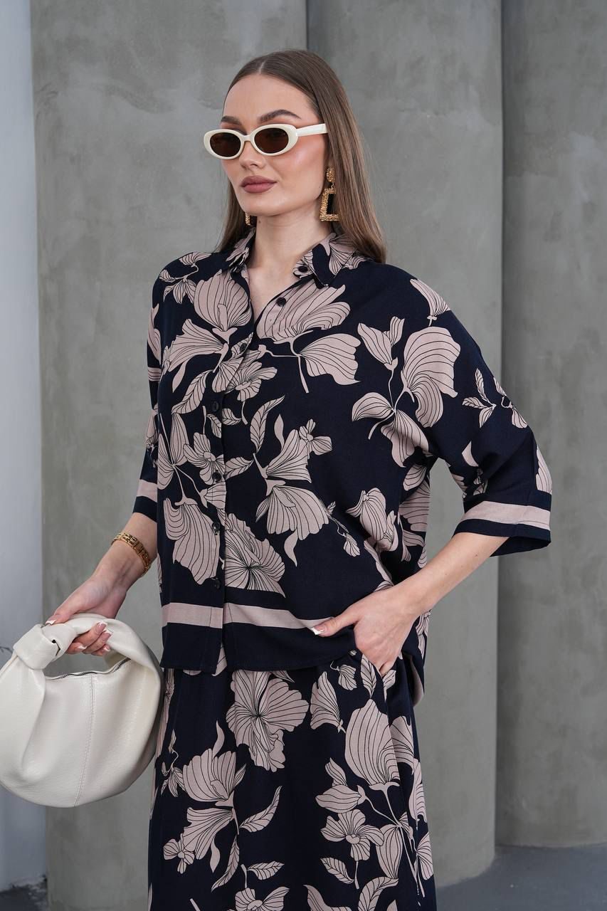 Luxe Floral Skirt Co-Ord