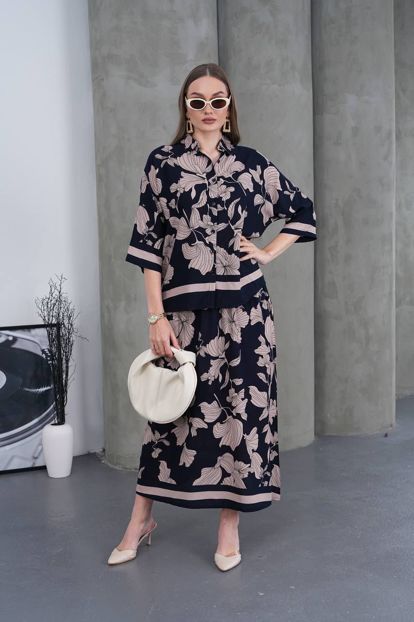 Luxe Floral Skirt Co-Ord
