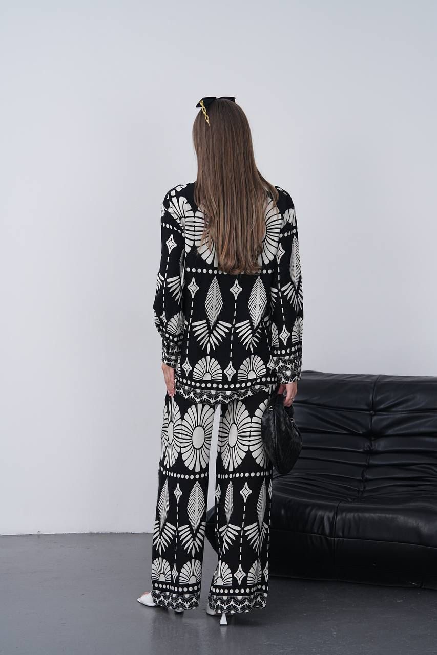 Noir Petal Harmony Co-Ord Set