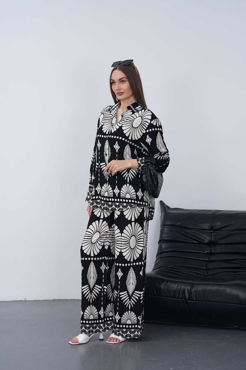 Noir Petal Harmony Co-Ord Set