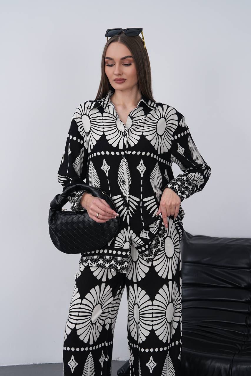 Noir Petal Harmony Co-Ord Set