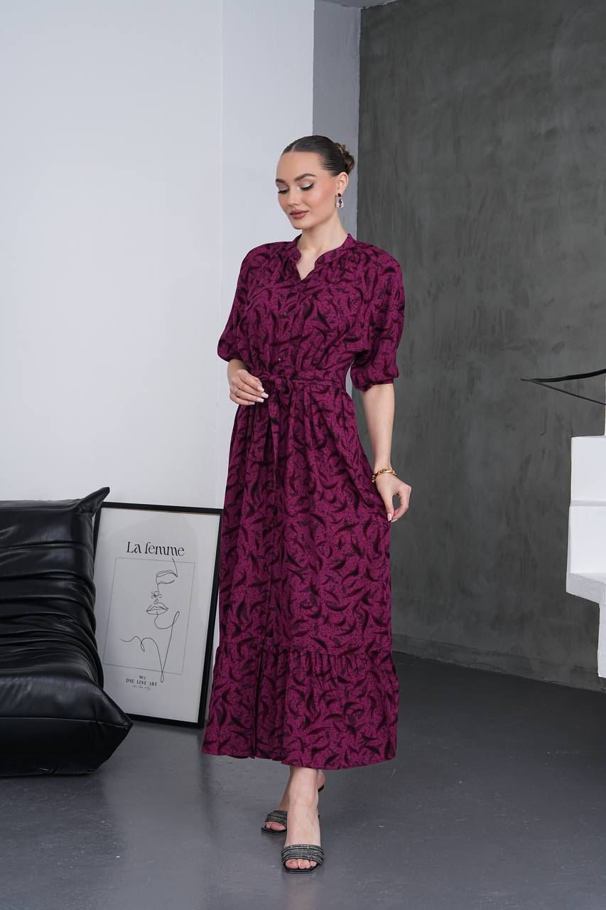 Crimson Whisper Maxi Dress