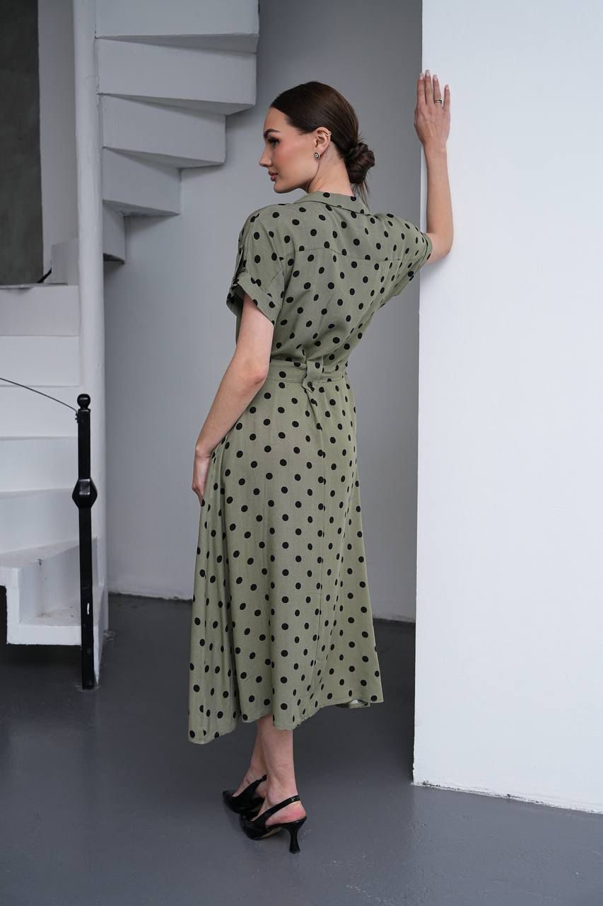 Olive Muse Midi Dress