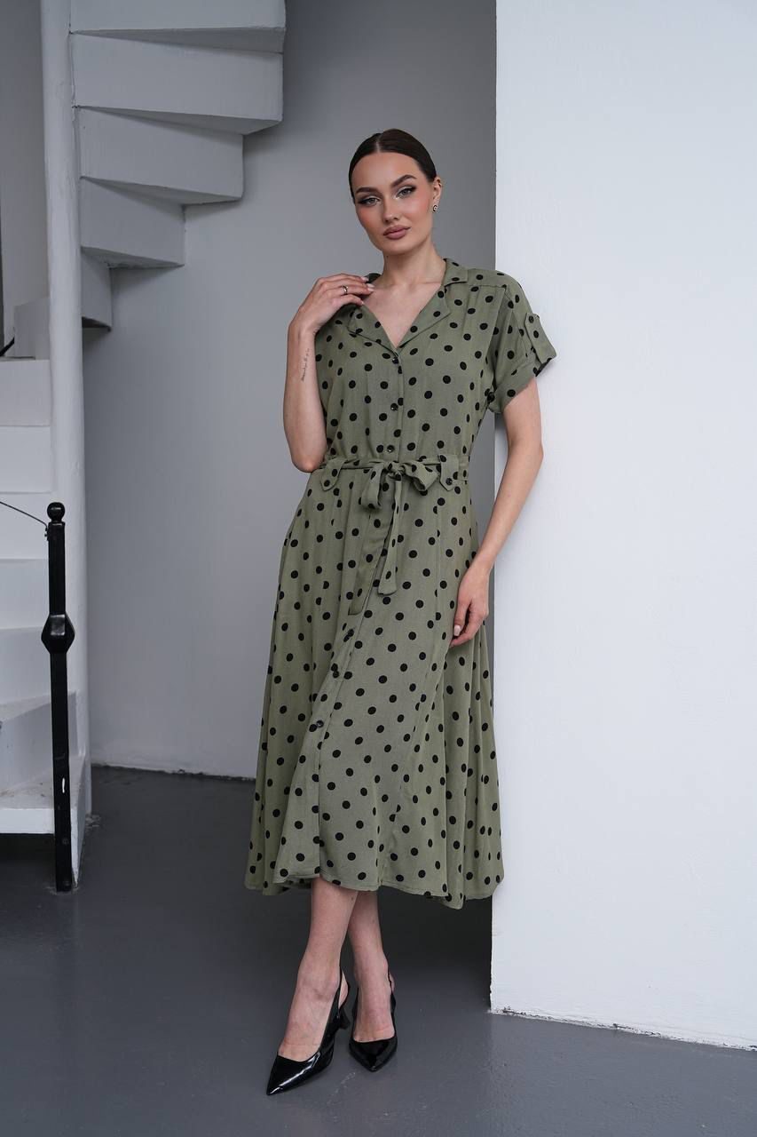Olive Muse Midi Dress