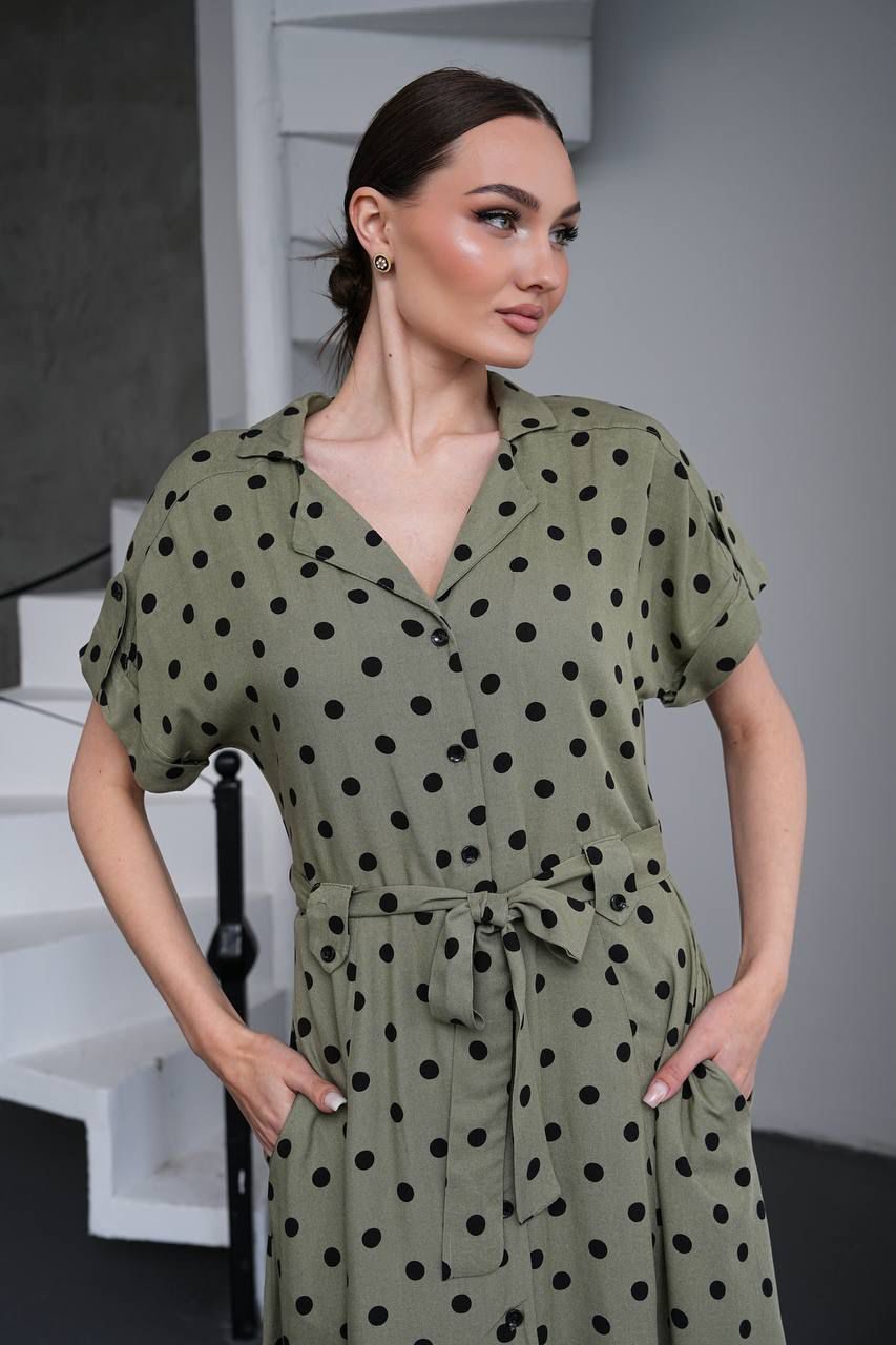 Olive Muse Midi Dress