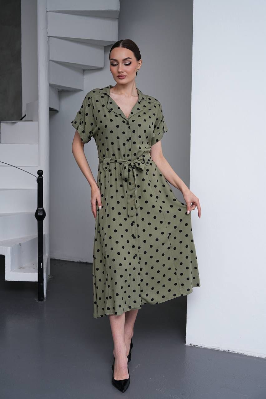 Olive Muse Midi Dress