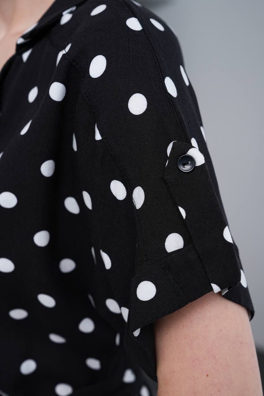 Mocha Polka Charm Midi Dress
