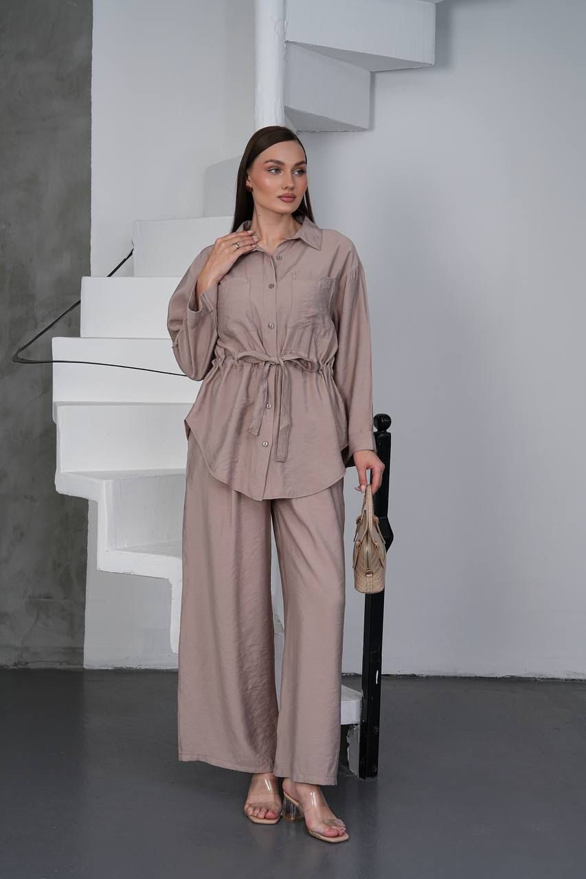 Mocha Mist Belted Co-Ord Set