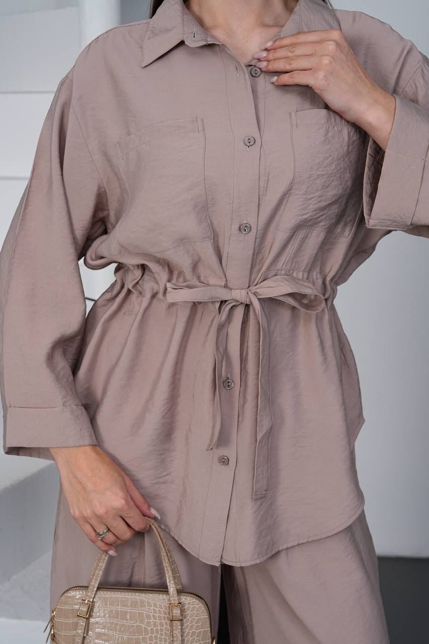 Mocha Mist Belted Co-Ord Set