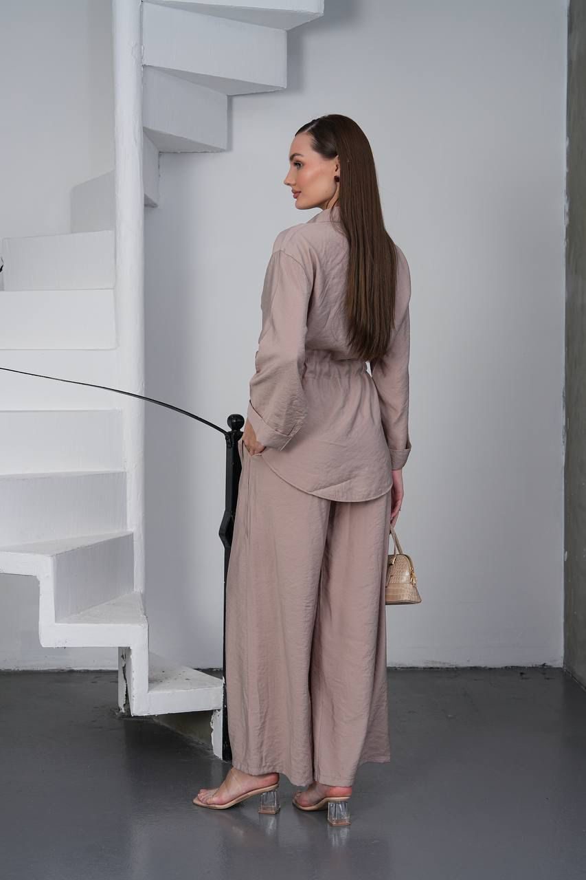 Mocha Mist Belted Co-Ord Set