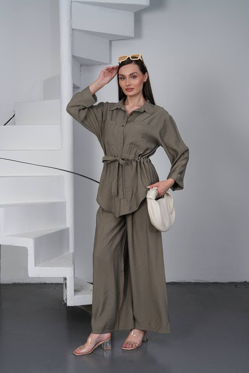 Olive Grace Belted Co-Ord Set