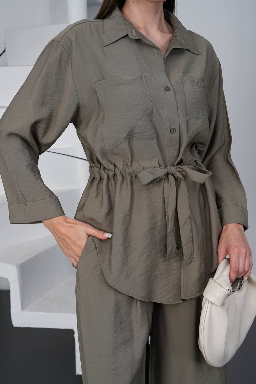 Olive Grace Belted Co-Ord Set