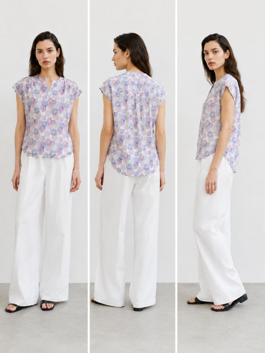Lilac Bloom Blouse